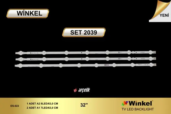 Arçelik  inç TV LED bar takımı Winkel SET 2039