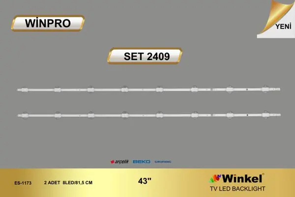 Arçelik 43 inç TV LED bar takımı Winpro SET 2409