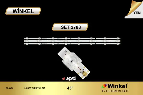 Arçelik 43 inç TV LED bar takımı Winkel SET 2788