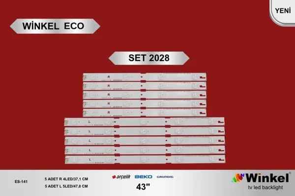 Arçelik 43 inç TV LED bar takımı Winkel Eco SET 2028
