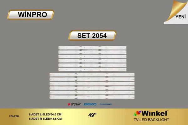 Arçelik 49 inç TV LED bar takımı Winpro SET 2054