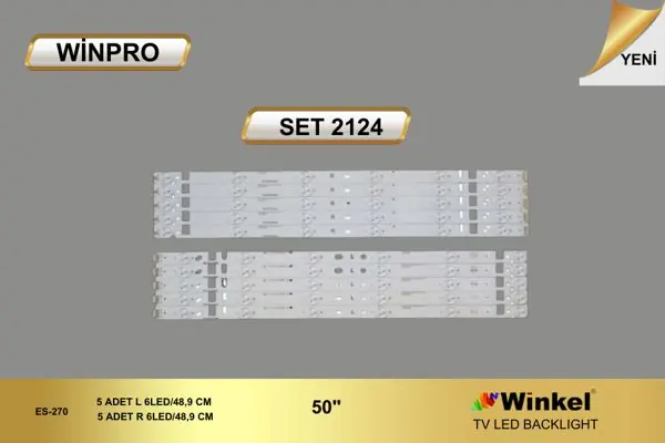 Arçelik 50 inç TV LED bar takımı Winpro SET 2124