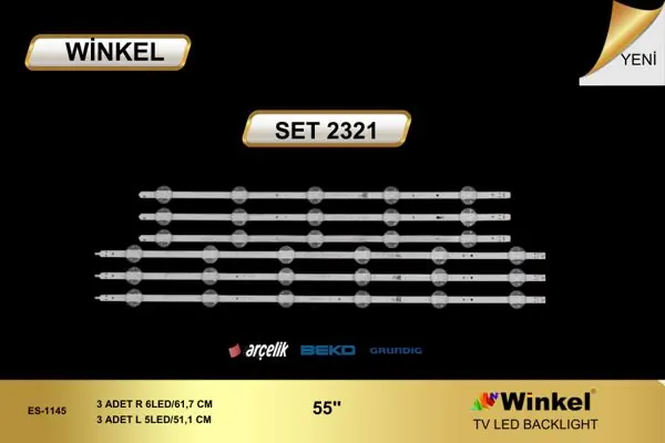 Arçelik 55 inç TV LED bar takımı Winkel SET 2321