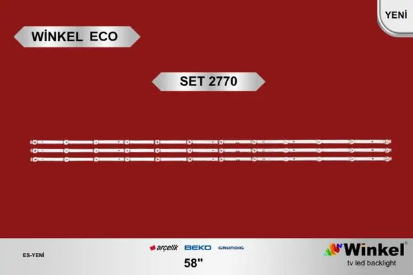 Arçelik 58 inç TV LED bar takımı Winkel Eco SET 2770
