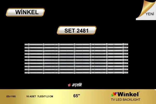 Arçelik 65 inç TV LED bar takımı Winkel SET 2481