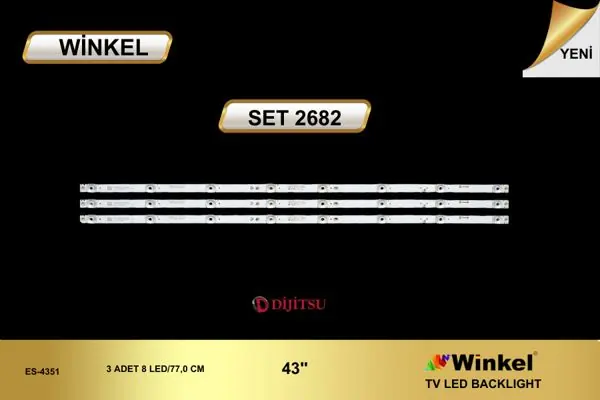 Dijitsu 43 inç TV LED bar takımı Winkel SET 2682