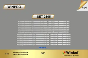 Philips 55 inç TV LED bar Winpro SET 2165