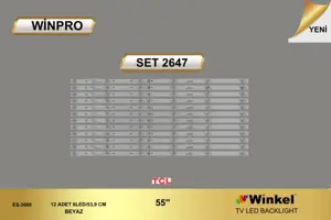 TCL 55 inç TV LED bar Winpro SET 2647