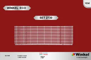 Vestel 75 inç TV LED bar Winkel Eco SET 2730