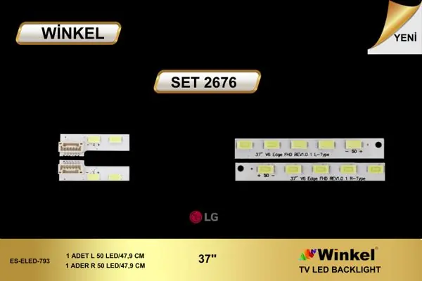 LG 37 inç TV LED bar takımı Winkel SET 2676