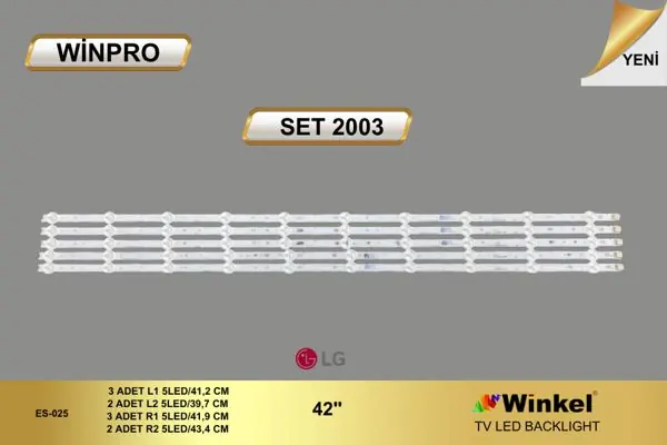 LG 42 inç TV LED bar takımı Winpro SET 2003