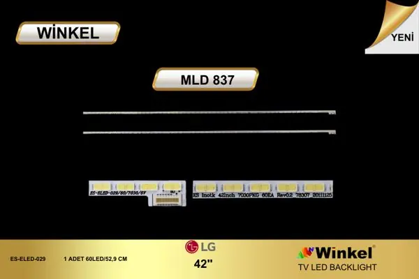 LG 42 inç TV LED bar takımı Winkel MLD 818