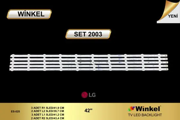 LG 42 inç TV LED bar takımı Winkel SET 2003