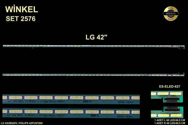 LG 42 inç TV LED bar takımı Winkel SET 2576