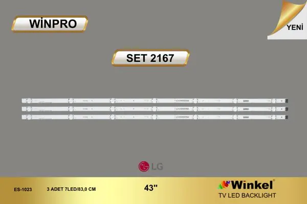 LG 43 inç TV LED bar takımı Winpro SET 2167