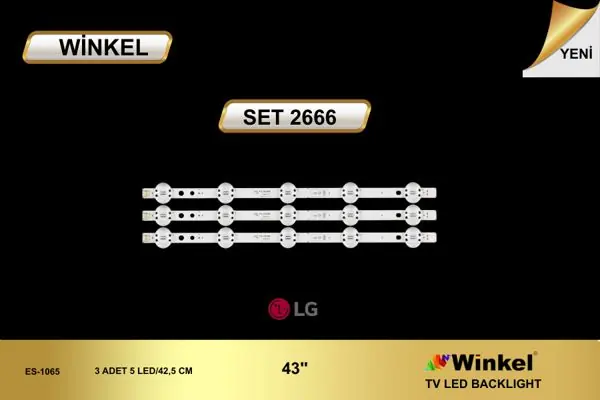 LG 43 inç TV LED bar takımı Winkel SET 2666