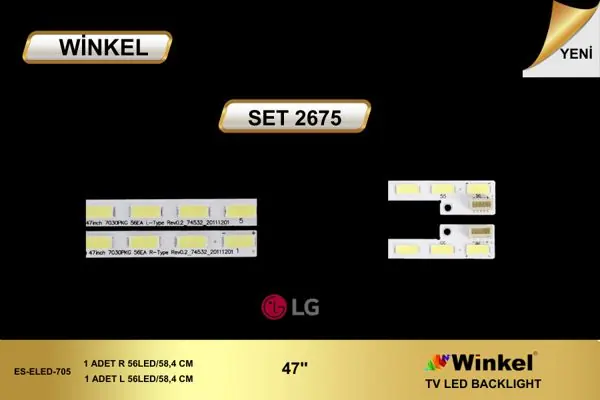 LG 47 inç TV LED bar takımı Winkel SET 2675