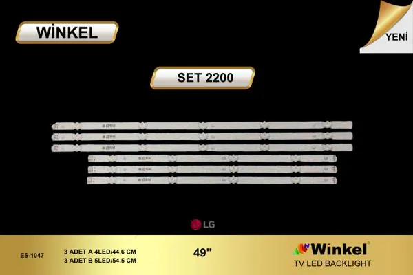 LG 49 inç TV LED bar takımı Winkel SET 2200