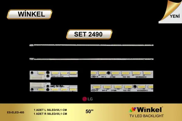 LG 50 inç TV LED bar takımı Winkel SET 2490