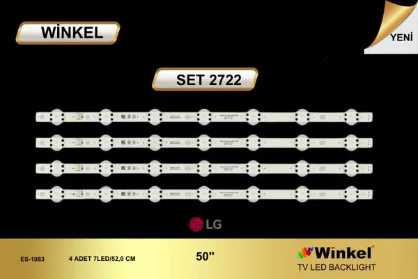 LG 50 inç TV LED bar takımı Winkel SET 2722