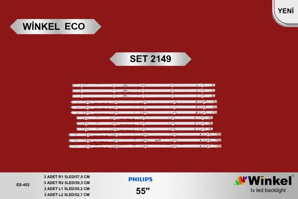 LG 55 inç TV LED bar takımı Winkel Eco SET 2149