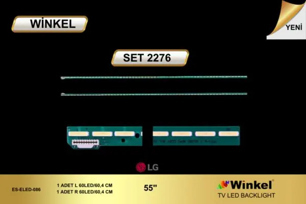LG 55 inç TV LED bar takımı Winkel SET 2276