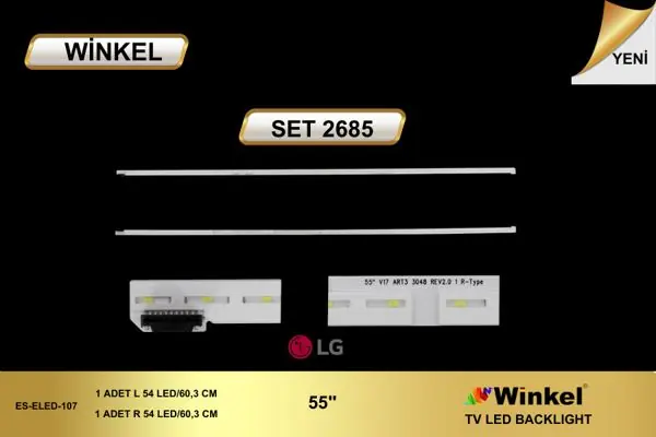 LG 55 inç TV LED bar takımı Winkel SET 2685