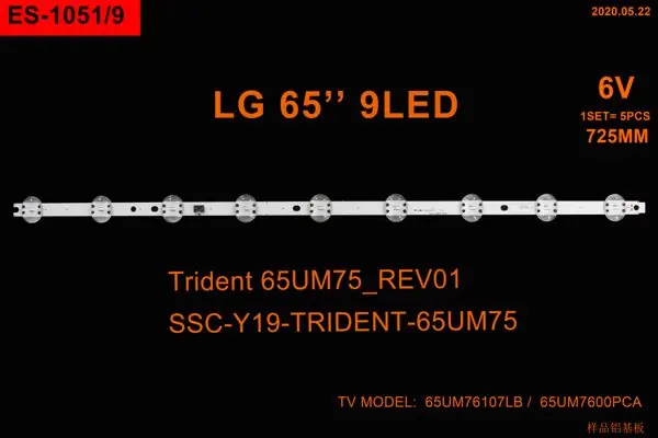 LG 65 inç TV LED bar takımı Winkel&WP 2418