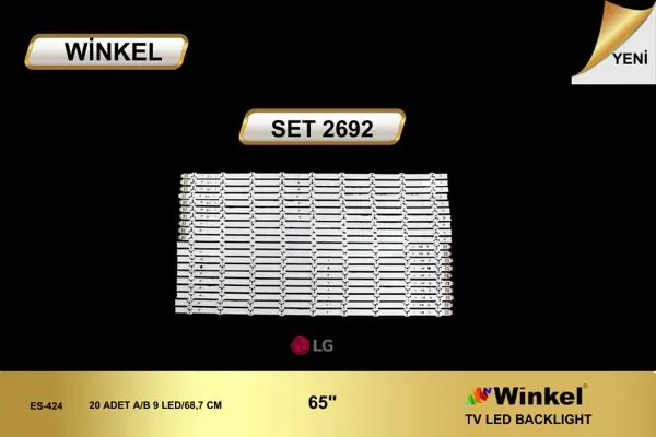 LG 65 inç TV LED bar takımı Winkel SET 2692