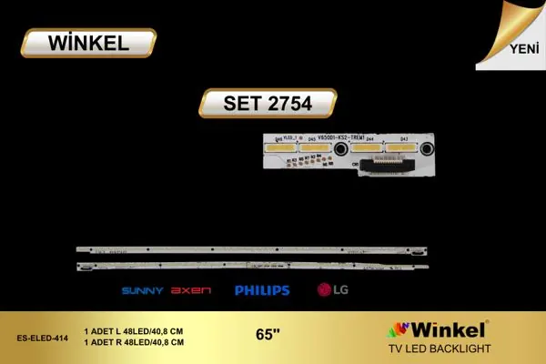 LG 65 inç TV LED bar takımı Winkel SET 2754