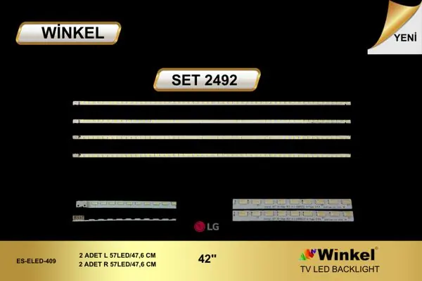 LG  inç TV LED bar takımı Winkel SET 2492