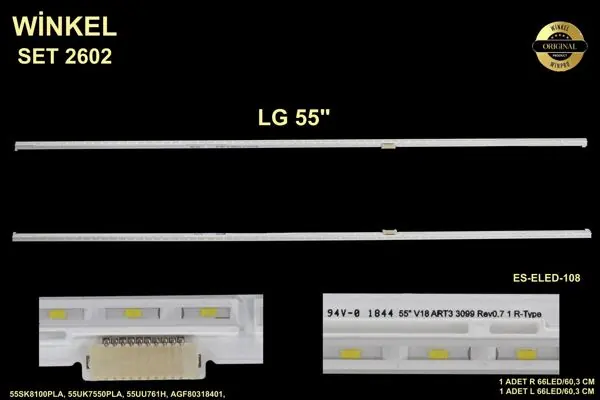 LG  inç TV LED bar takımı Winkel SET 2602