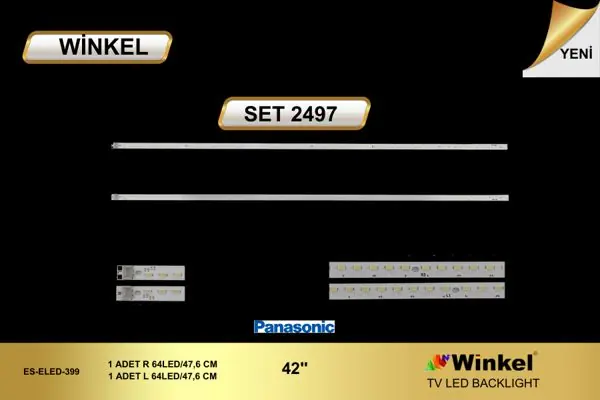 Panasonic 42 inç TV LED bar takımı Winkel SET 2497