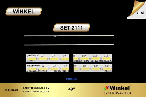 Philips 49 inç TV LED bar takımı Winkel SET 2111
