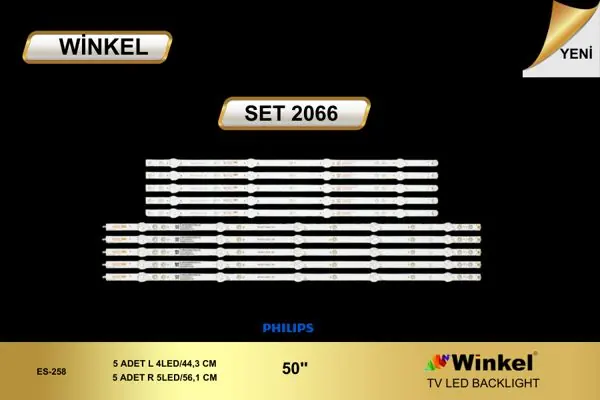 Philips 50 inç TV LED bar takımı Winkel SET 2066