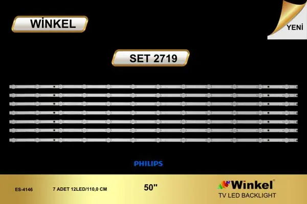 Philips 50 inç TV LED bar takımı Winkel SET 2719