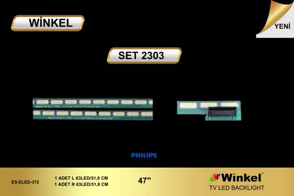 Philips inç TV LED bar takımı Winkel SET 2303