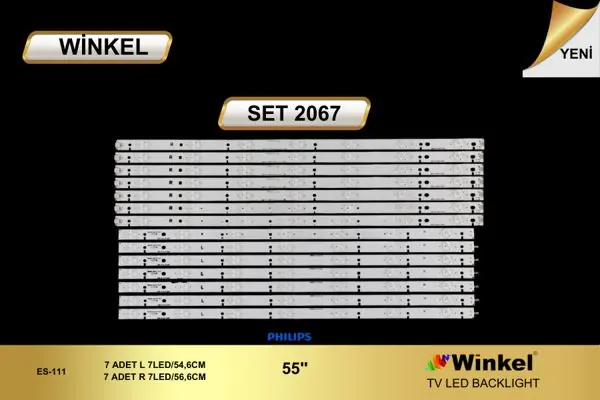 Philips 55 inç TV LED bar takımı Winkel SET 2067