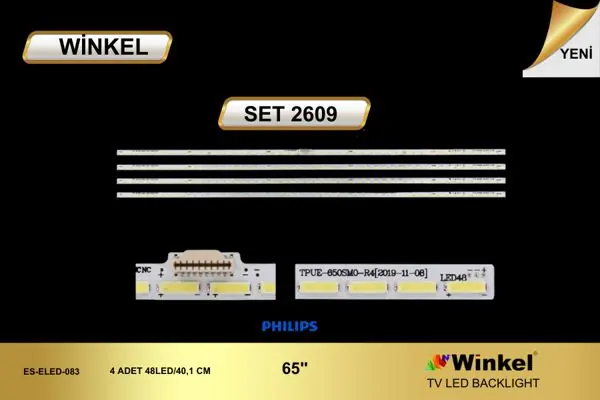 Philips 65 inç TV LED bar takımı Winkel SET 2609