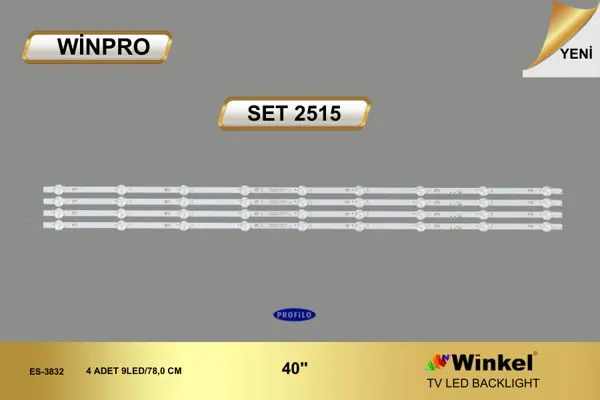 Profilo 40 inç TV LED bar takımı Winpro SET 2515