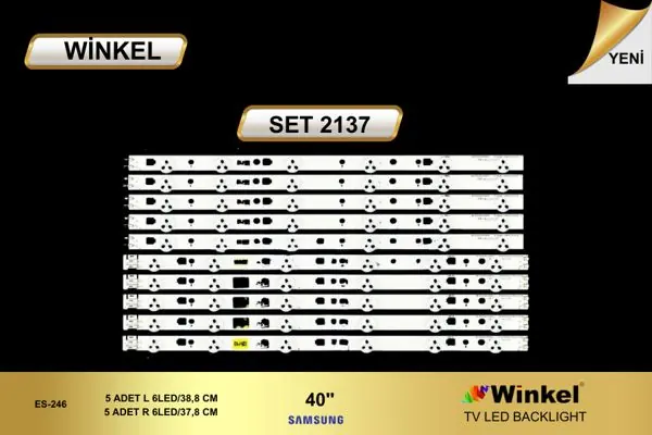 Samsung 40 inç TV LED bar takımı Winkel SET 2137
