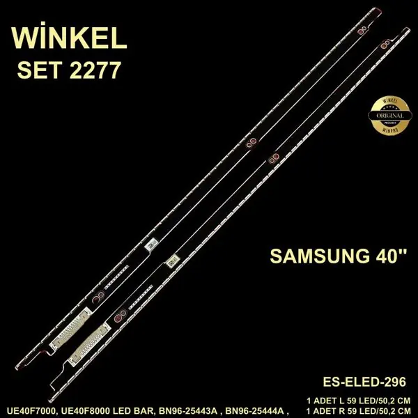 Samsung 40 inç TV LED bar takımı Winkel SET 2277