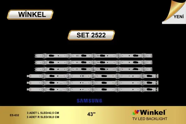 Samsung 43 inç TV LED bar takımı Winkel SET 2522