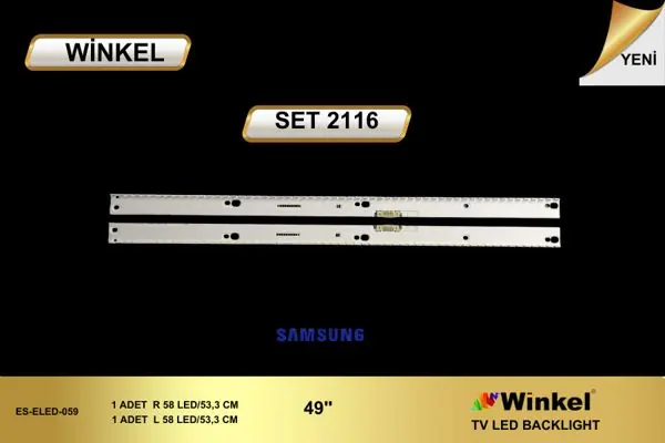 Samsung 49 inç TV LED bar takımı Winkel SET 2116