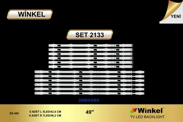 Samsung 49 inç TV LED bar takımı Winkel SET 2133