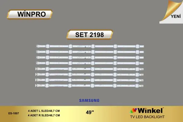 Samsung 50 inç TV LED bar takımı Winpro SET 2198