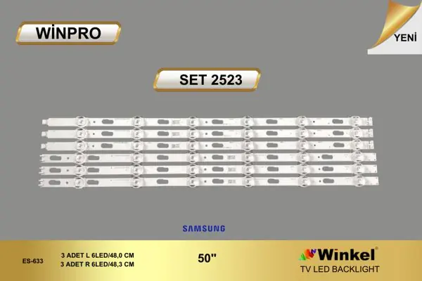 Samsung 50 inç TV LED bar takımı Winpro SET 2523