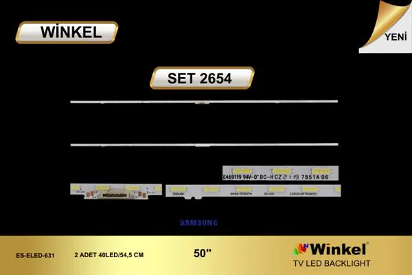 Samsung 50 inç TV LED bar takımı Winkel SET 2654