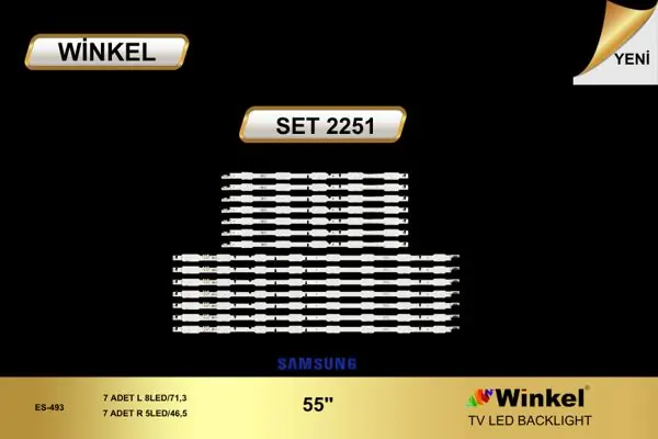 Samsung 55 inç TV LED bar takımı Winkel SET 2251