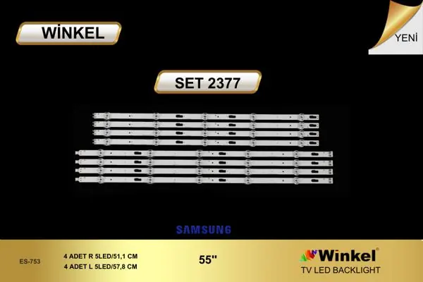 Samsung 55 inç TV LED bar takımı Winkel SET 2377-2521